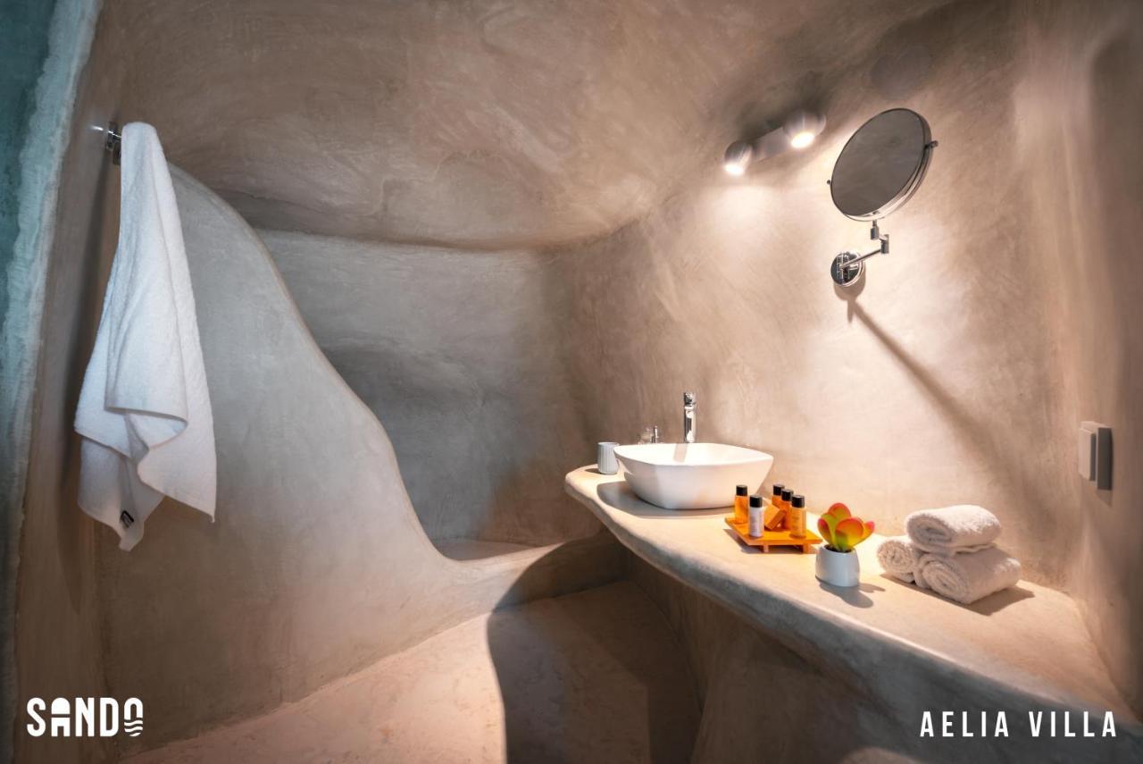 Sando Traditional Cave Villas With Jacuzzi And Sea View Βούρβουλος Εξωτερικό φωτογραφία